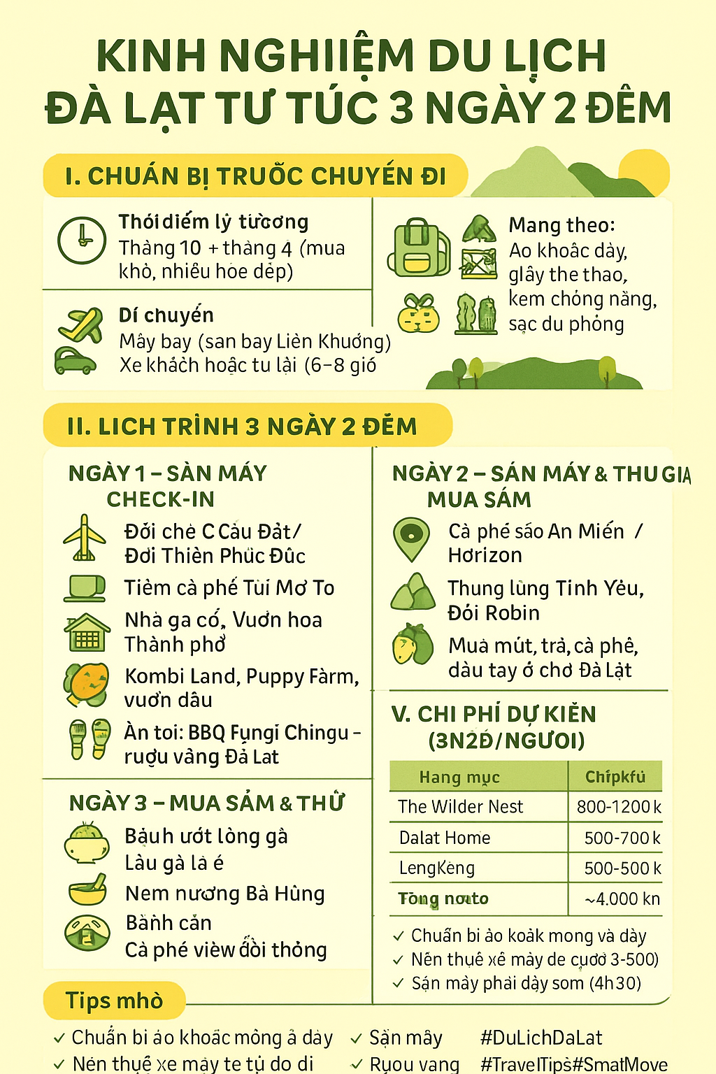 du lịch Đà Lạt tự túc